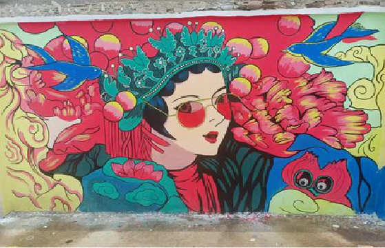 竹溪墙体彩绘-网红墙