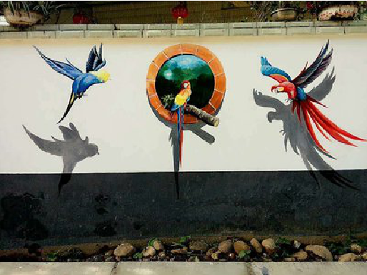 竹溪视觉错位-3D墙绘设计