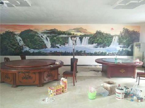 竹溪墙绘-写实风景