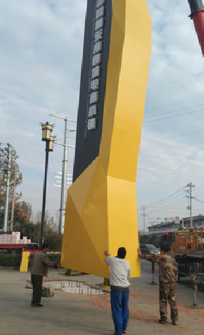 竹溪标识标牌的安装方法。