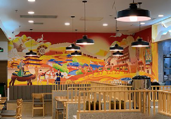 竹溪商业空间彩绘介绍。