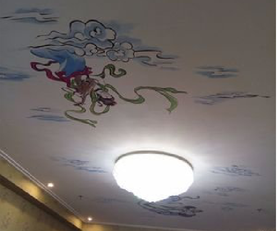 竹溪如何快速绘制天花板上的手绘墙？